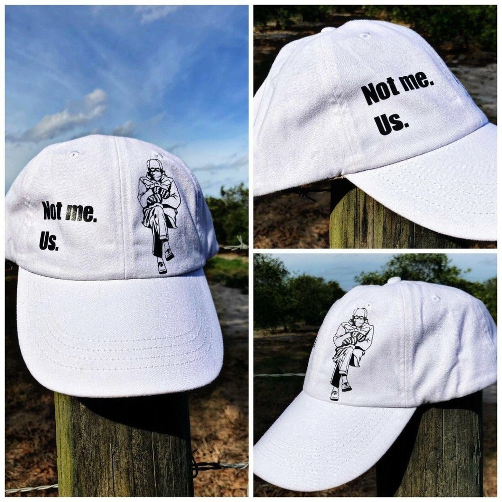 Bernie Sanders Inaugural Pose Baseball Hay